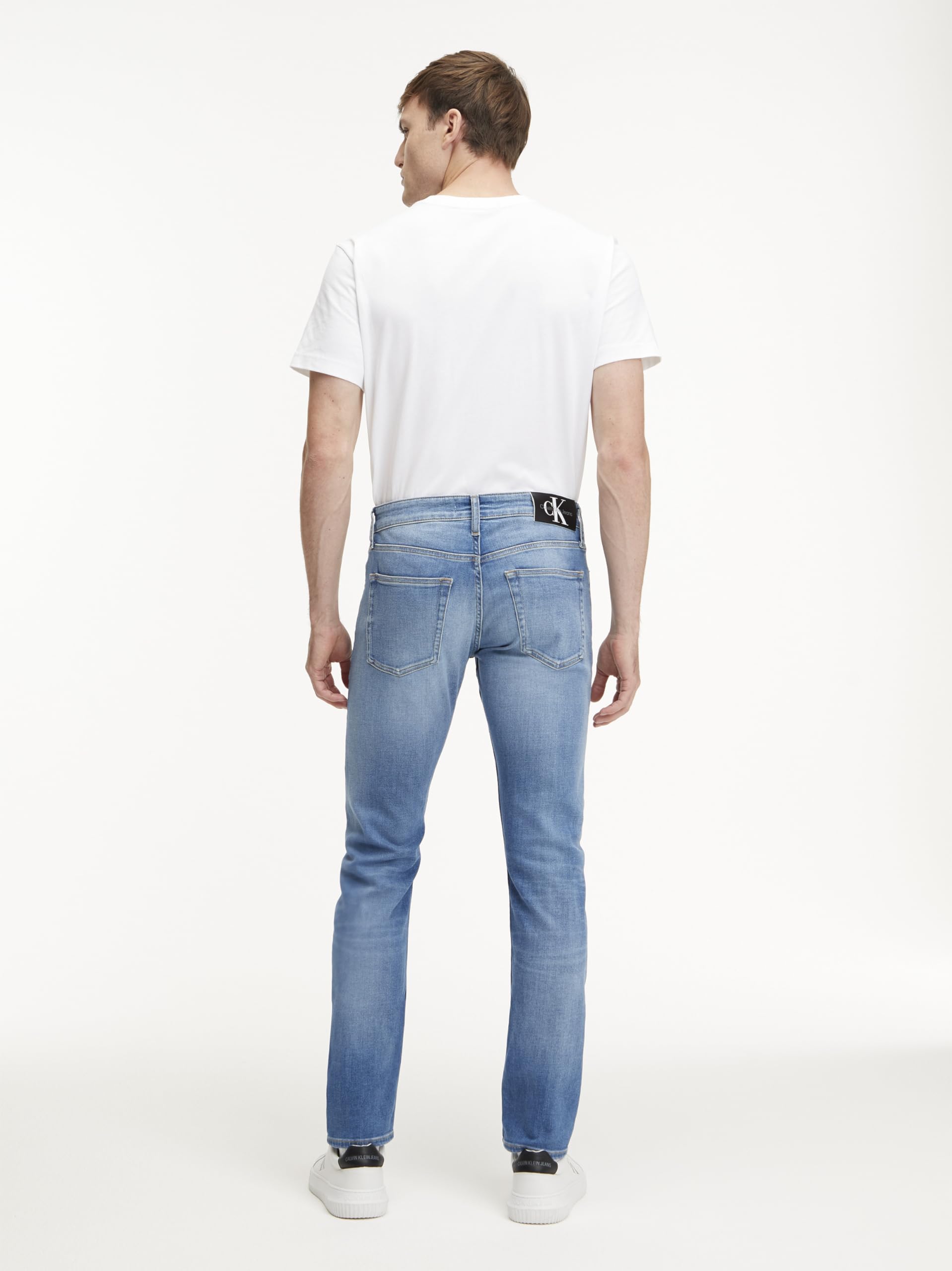 Calvin Klein Uomo Jeans Slim Fit, Blu (Denim Medium), 32W/32L