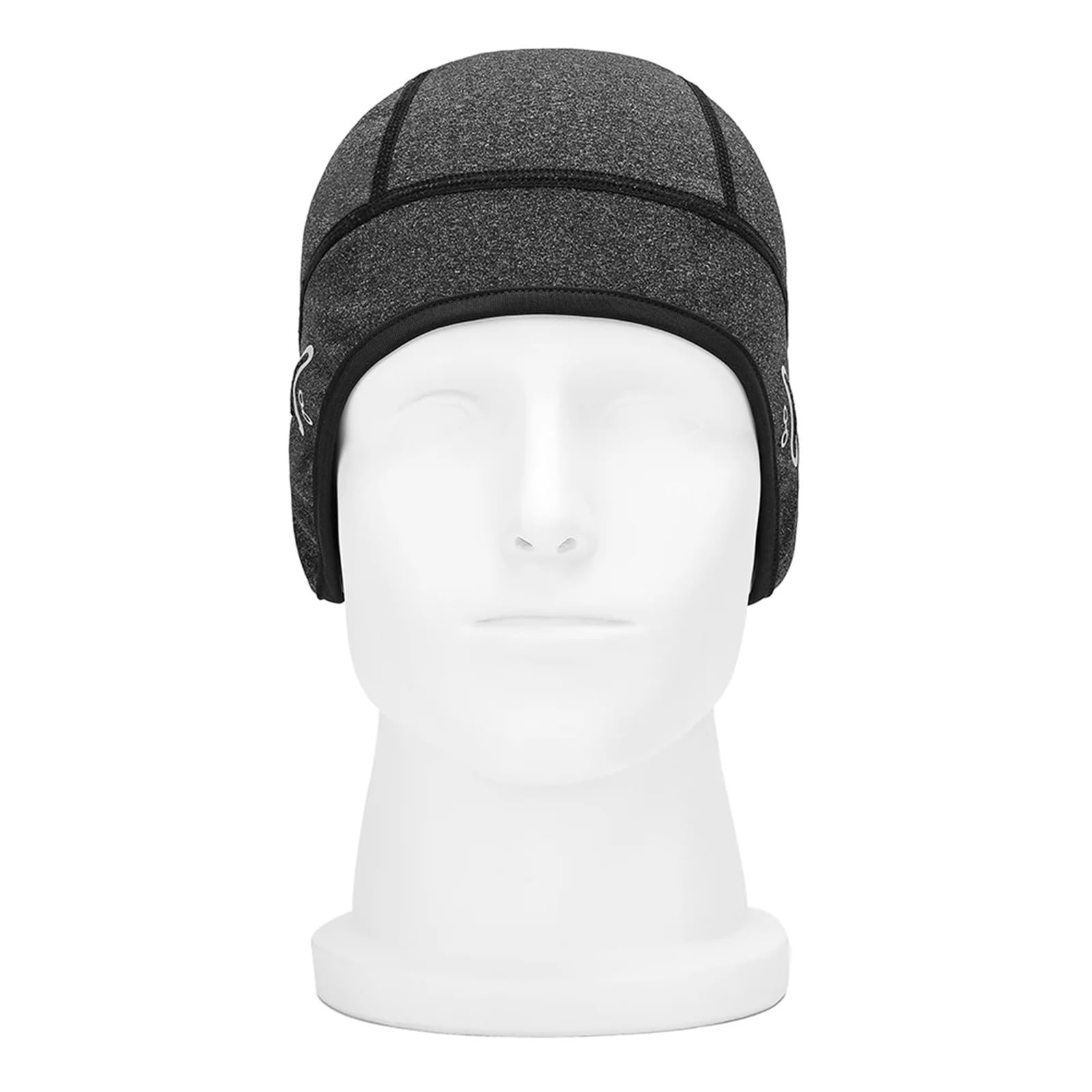 Gorro de Ciclismo Invierno, Gorro térmico a Prueba Viento for Correr, Esquiar, Motocicleta, Senderismo, Deportes, Sombreros for Bicicleta, 2 uds para Bici(Gray)