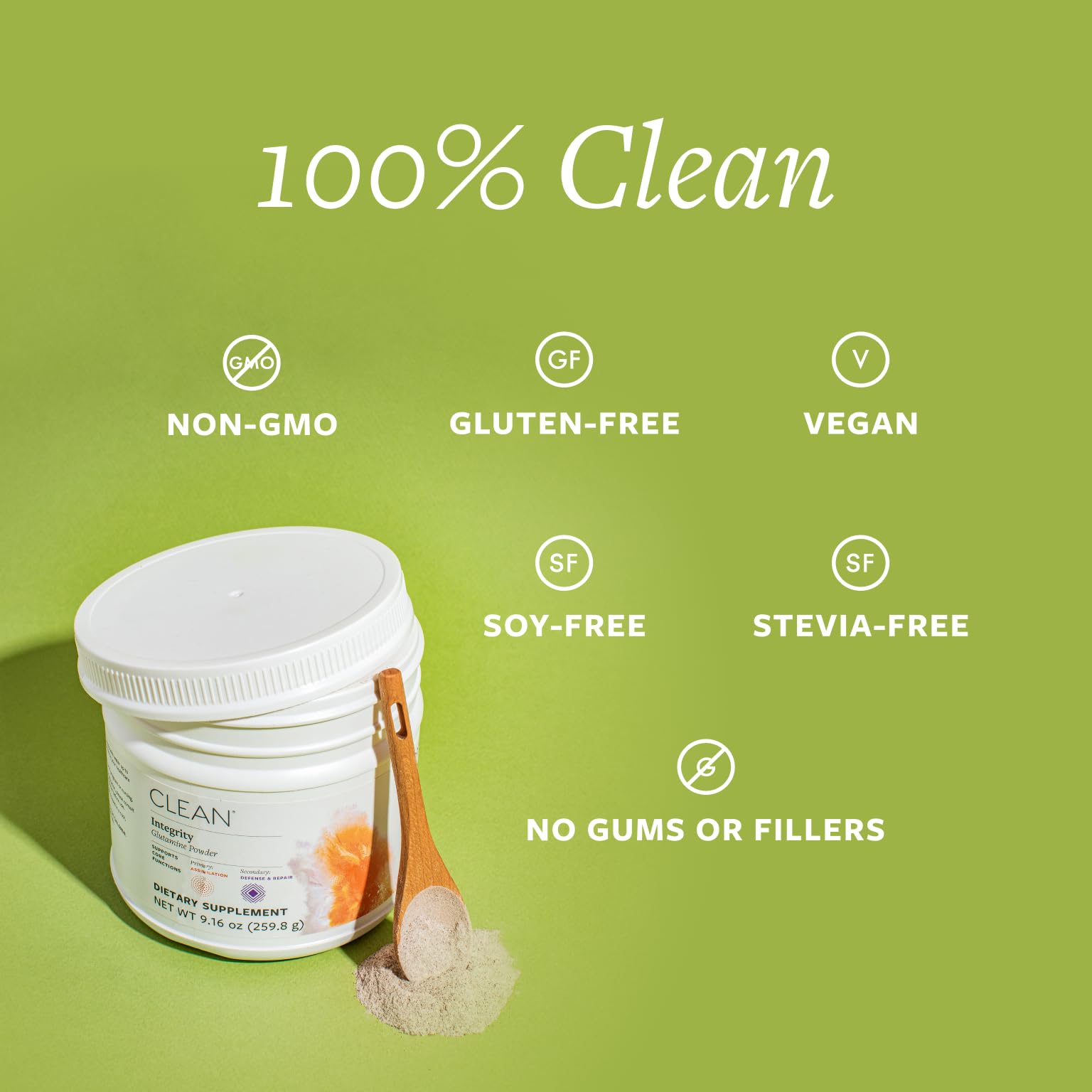 Clean Gut Integrity L-Glutamine, Aloe, Soothing, Unflavored, 30 Servings — Amazon image 9