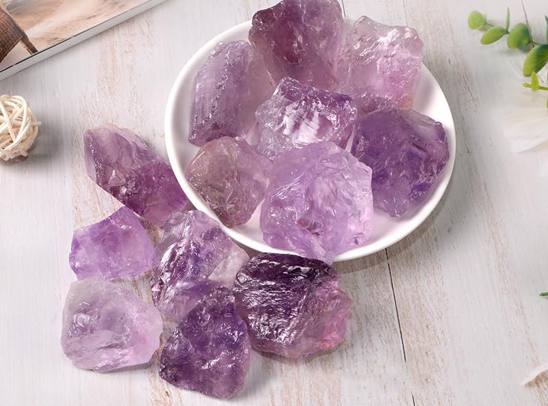 Gross Crystal Crystal Purple Stone of Quartz, Gross Glast Crystal Stones, Decoration for Home,1000g