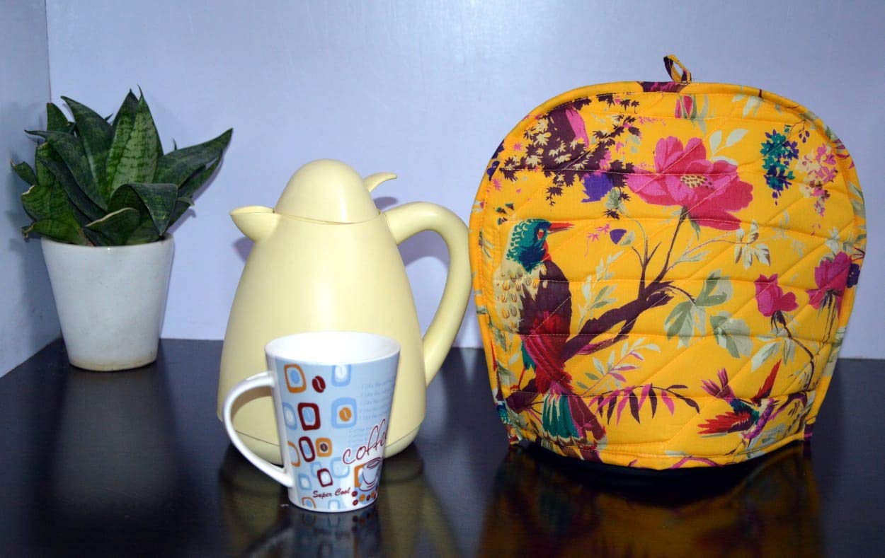 Mandala Tea Cozy Cover Hand Block Winter Tea Cozy Cotton Tea Kettle Warmer Pot Cover Hot Coffee Cover Handamde Kitchen D�cor (Pattern 42)