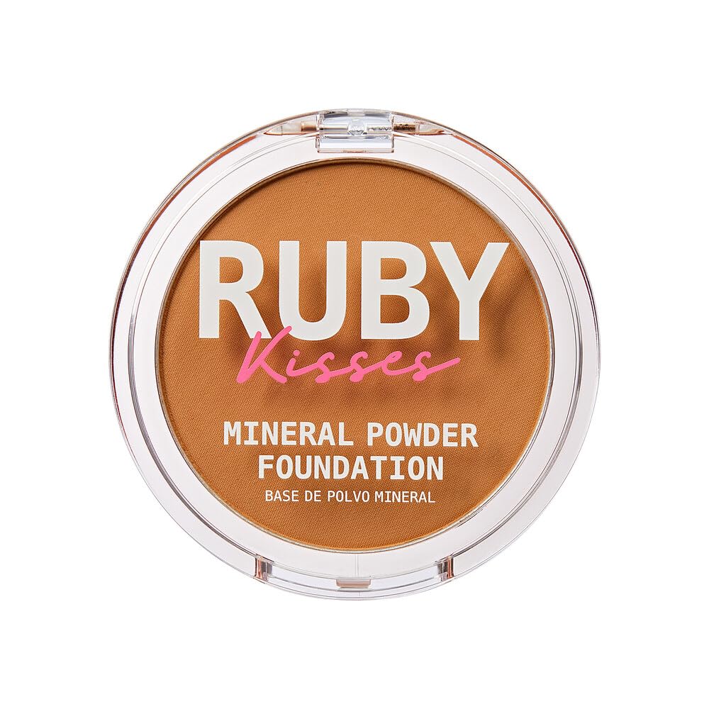 Amazon.com : Ruby Kisses Mineral Pressed Powder Foundation, Medium