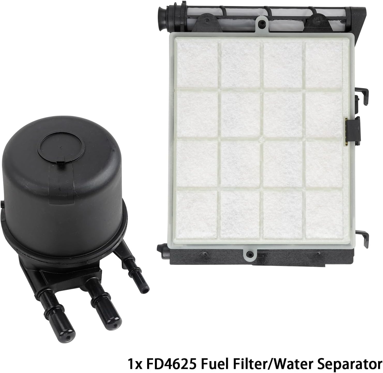 6.7L Powerstroke Fuel Filter Element FD4625 and Oil Filter FL2124S Fits for 2017-2023 Ford F250 F350 F450 F550 Super Duty 6.7L V8 Diesel Engine Replaces# FD-4624 FD-4625 FL2051S
