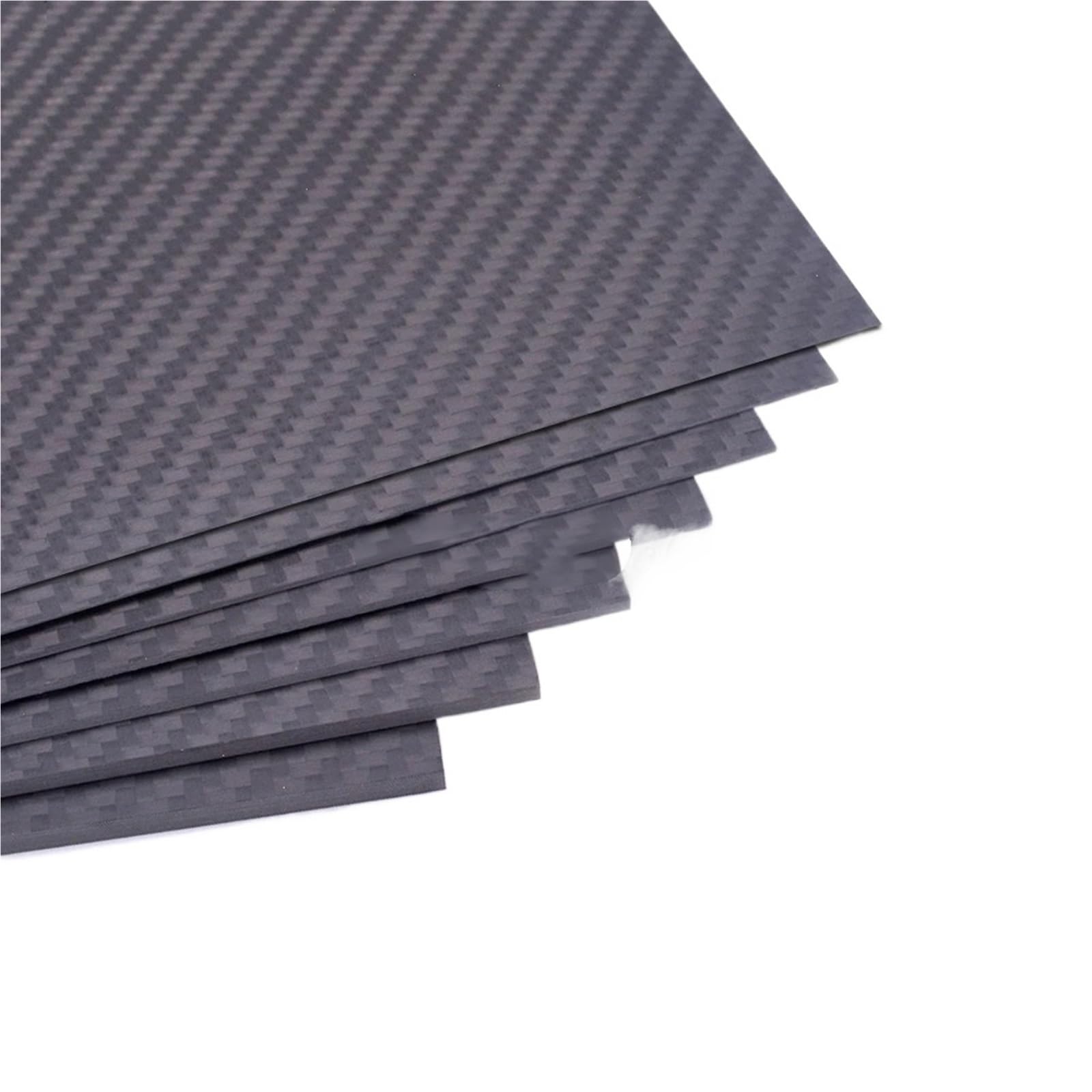 400mm X 200mm Real Carbon Fiber Plate Panel Sheets 0.5mm 1mm 1.5mm 2mm 3mm 4mm 5mm Thickness Composite Hardness Material for RC 3k Carbon Fiber(0.5mm Thickness)