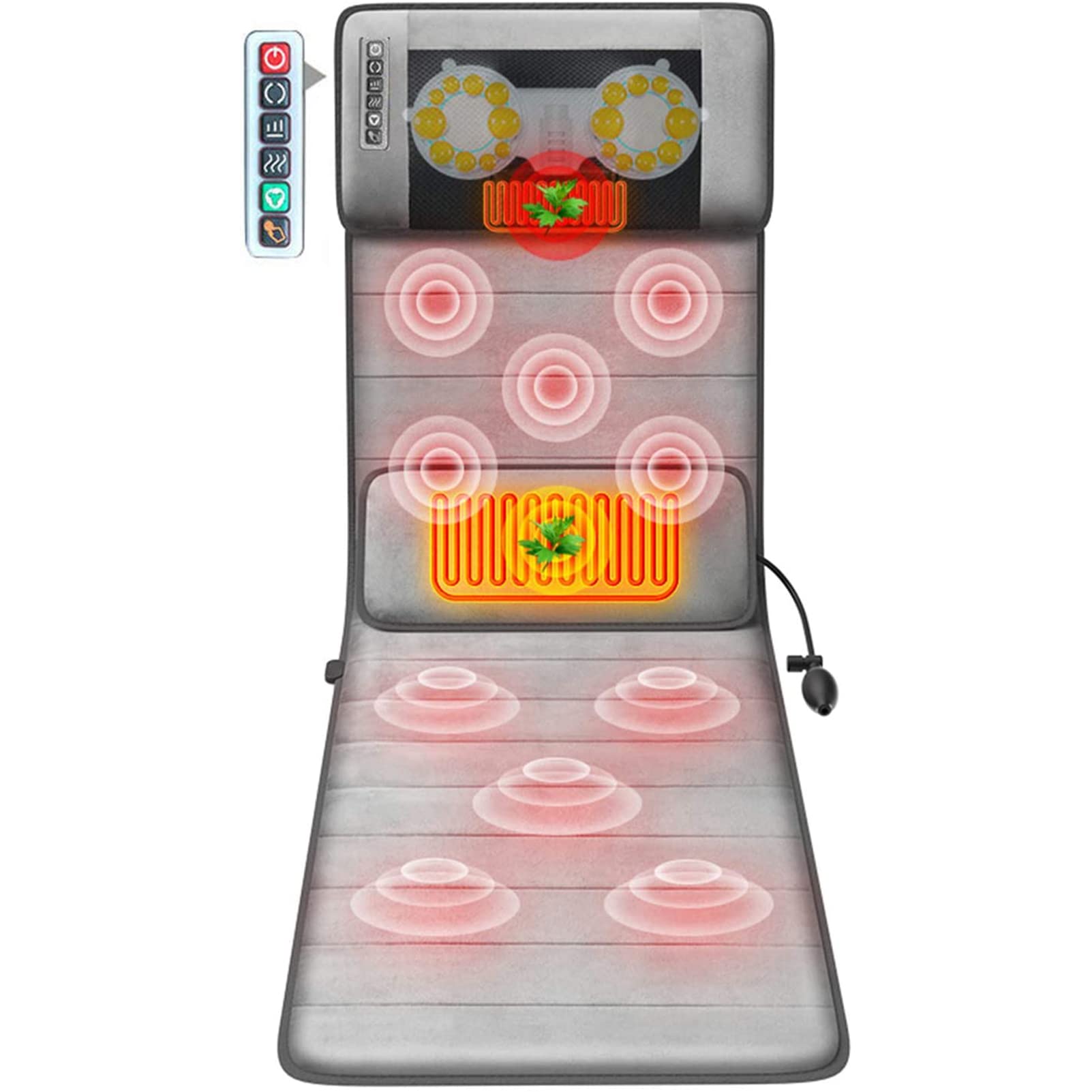 Buy Full Body Heated Massage Mat, Relaxing Massage Mattress Pad with 20