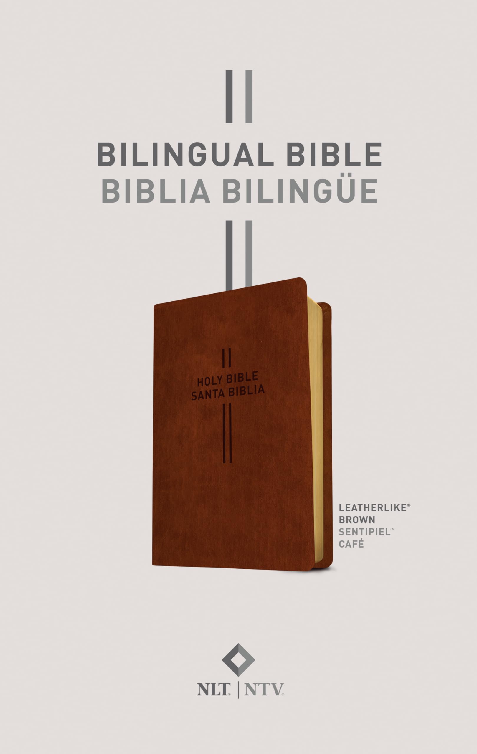 Bilingual Bible / Biblia Bilingüe Nlt/Ntv (Leatherlike, Brown): New Living Translation, Leatherlike, Brown