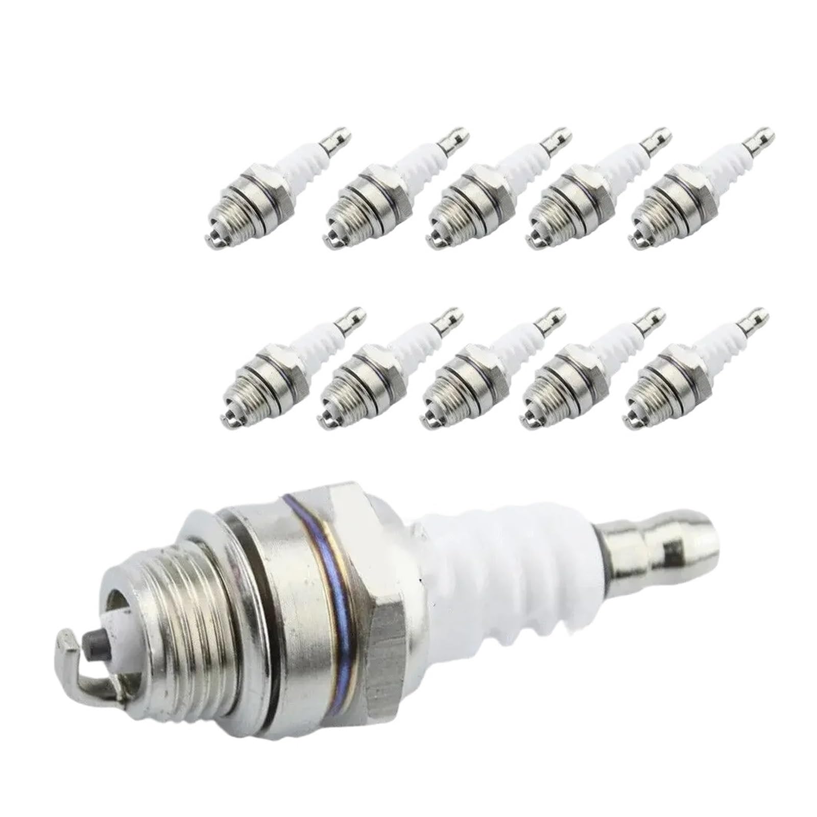 10 Piezas de bujía L7T para Stihl, Piezas de bujía L7T para cortacésped, Motosierra, Herramientas. Repuesto para setos, Equipo eléctrico de jardín Duradero. Reparar