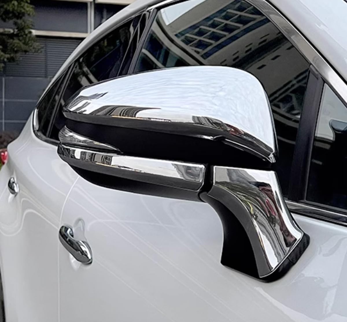 Car Accessories Fit for Toyota VENZA 2021 2022 2023 2024 Car Door Side Rearview Mirror Cover Trim (Chrome) 2PCS ABS