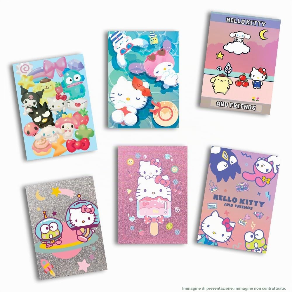 Panini Hello Kitty & Friends Trading Cards - Confezione da 24 buste premium