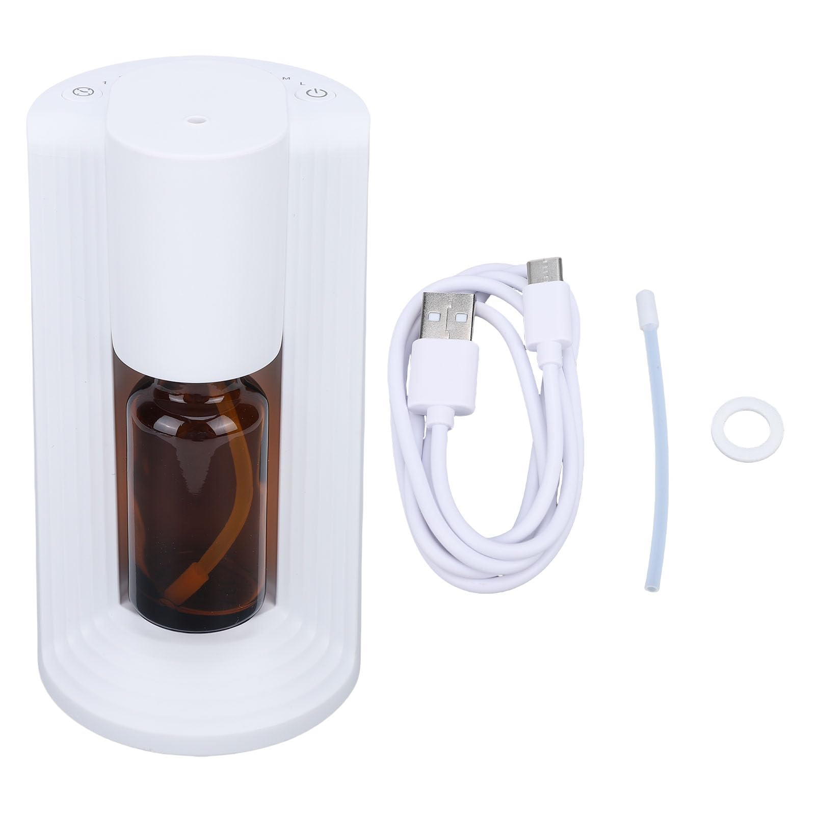 Buachois Difusor de Aceites Esenciales sin Agua, 3 Modos de Niebla Difusor de silencioso para aromaterapia, Tiempo de ejecución de 48 Horas, portátil para el hogar, el Coche, la O