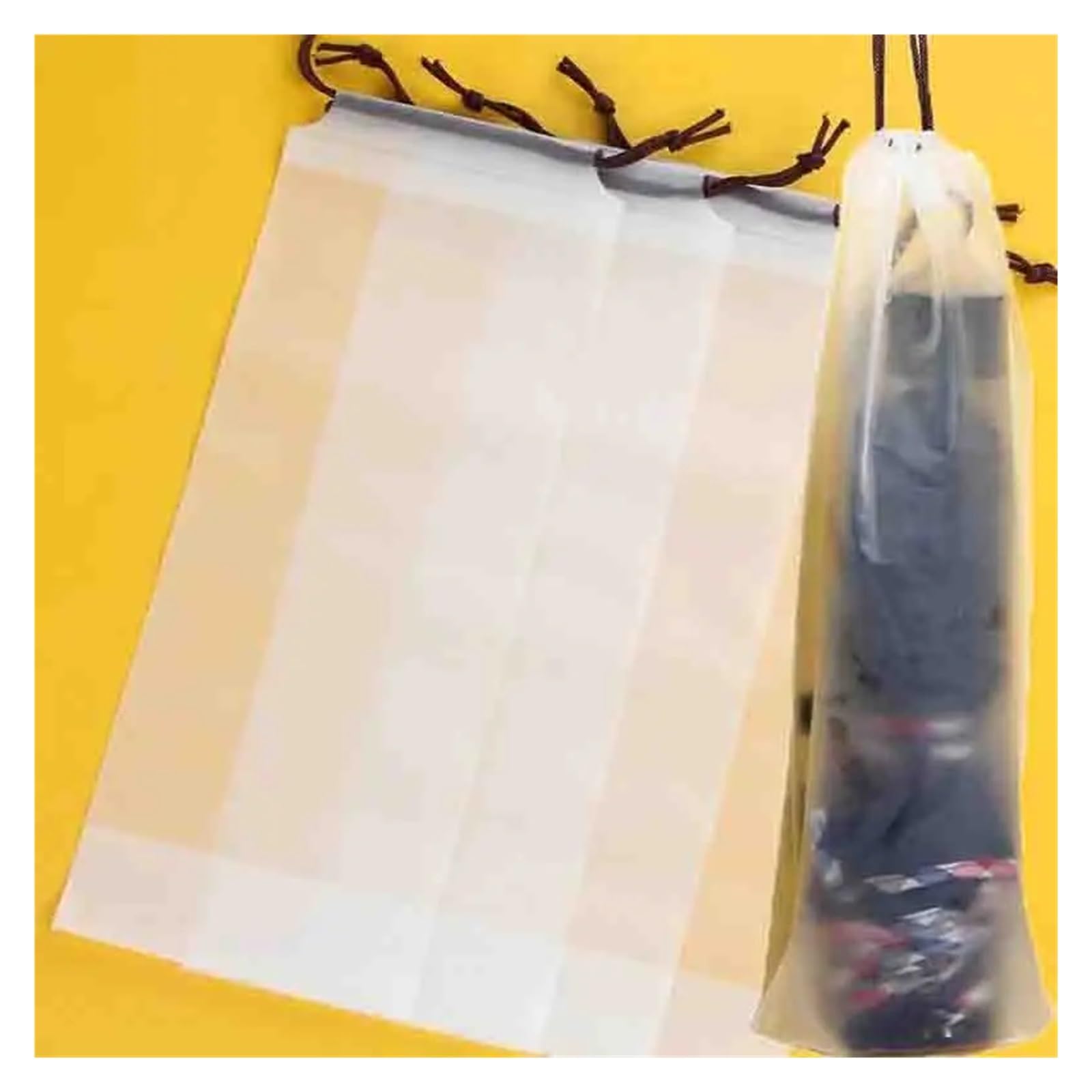 Bolsa para paraguas mojados 10-100 fundas transparentes e impermeables for paraguas, portátiles, con cordón y for guardar