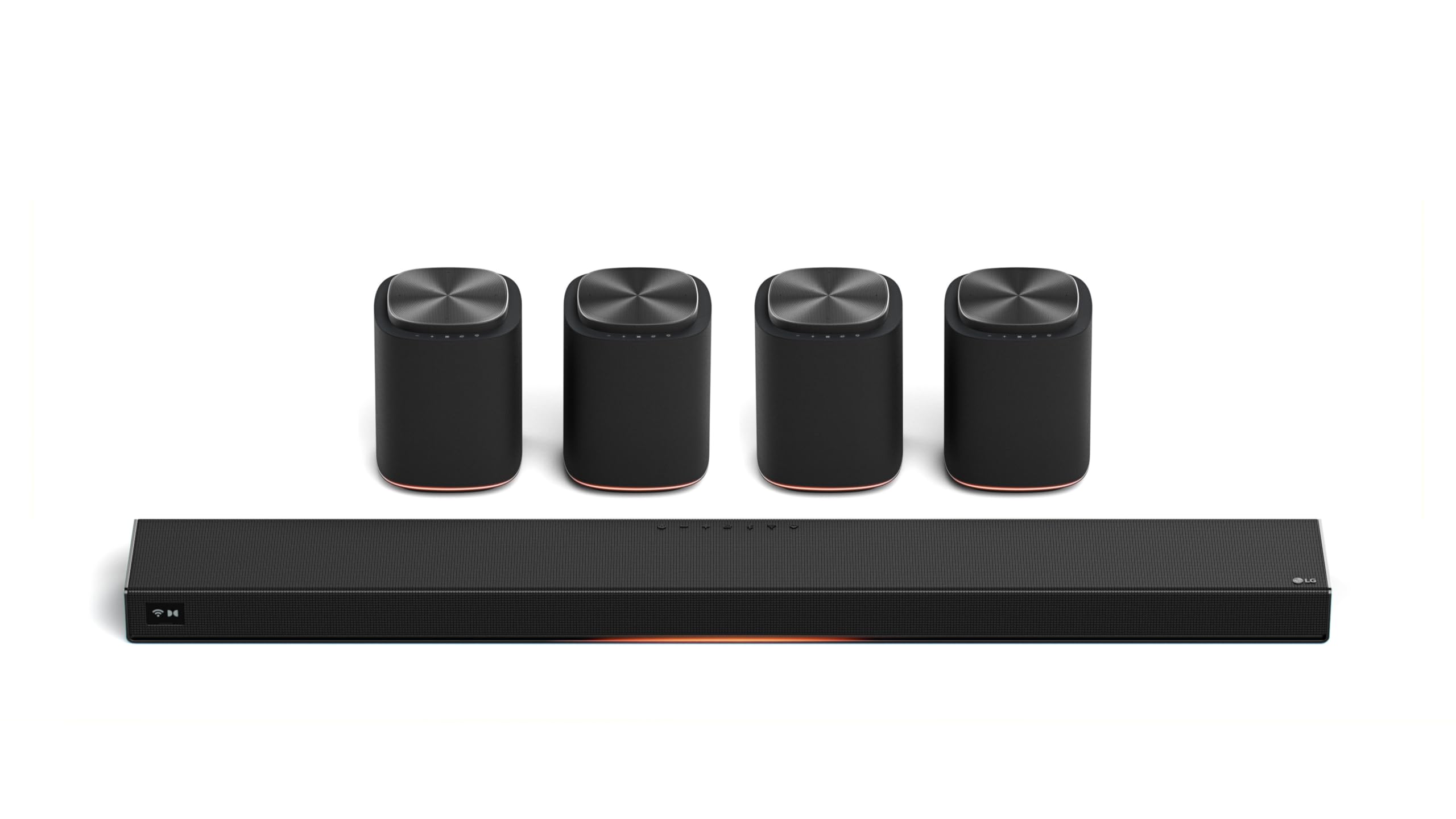 LG Sound Suite Immersive Quad Suite 5 Wireless Bundle | H7 Soundbar + 4X M5 Wireless Speakers | 9.1.7 Ch, Dolby Atmos FlexConnect & AirPlay (New 2026 Model)