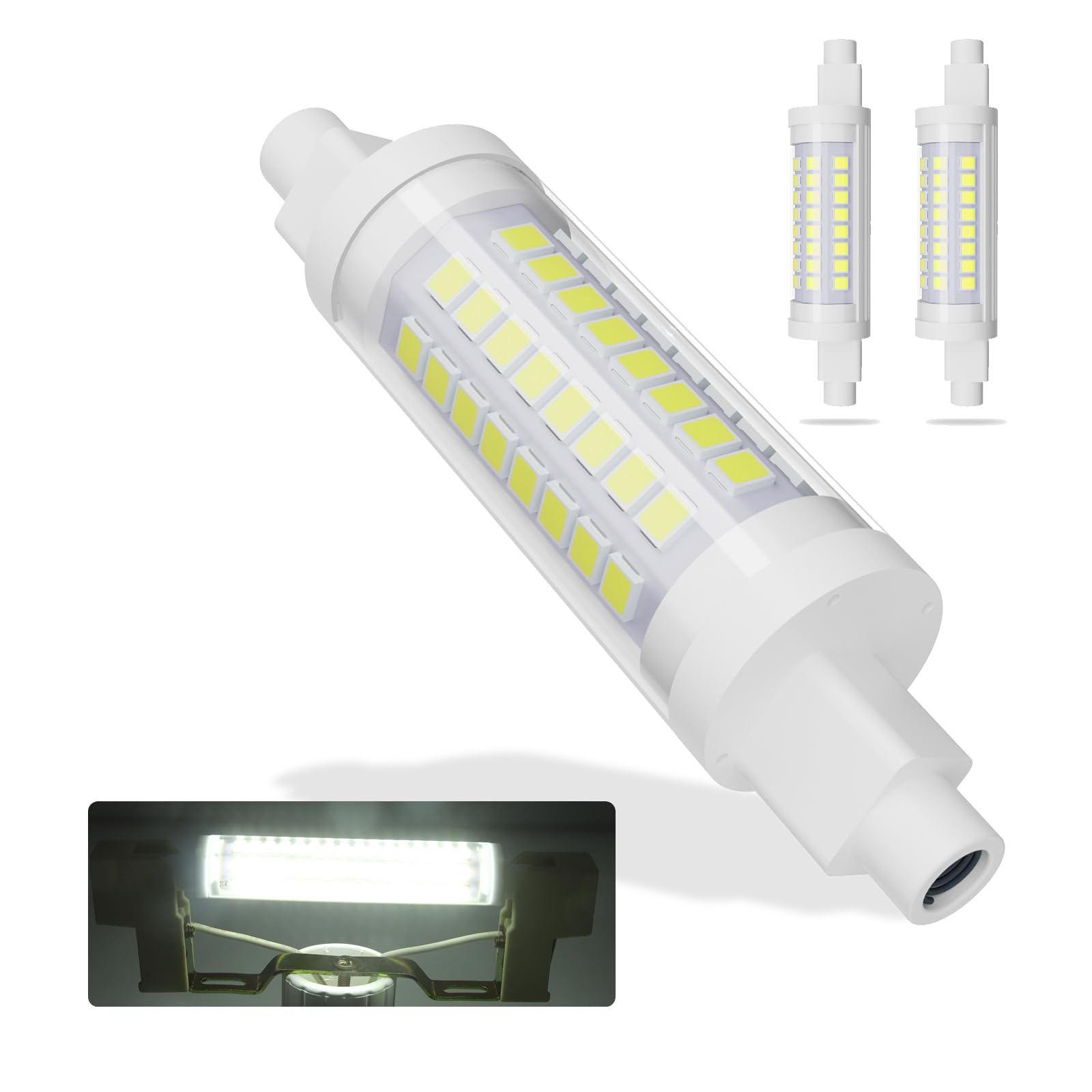 R7S LED 78mm, Bianco freddo 6000K 7W non Dimmerabili Lampadine LED R7S 700LM AC 190-260V, Equivalent 70W J78 R7S Lampadine Alogene