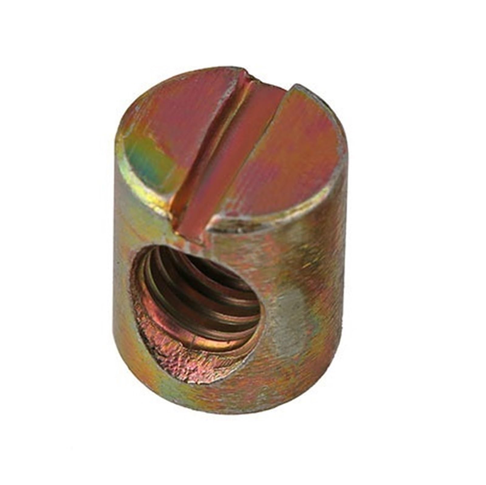 PULaif Furniture Barrel Nuts, Furniture Barrel Nuts Barrel Bolt Cross Dowel Slotted M6 M8 Multiple Sizes 10/20/50 pcs(20pcs,M8x15 B type Iron)
