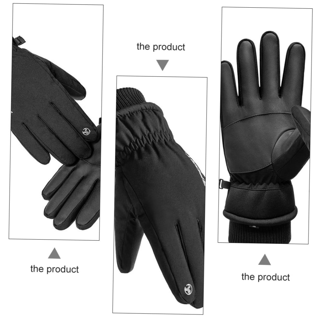 SUPVOX 1 Par De Guantes Guantes De Esquí De Snowboard para Hombre De Snowboard De Cuero para Hombres De Invierno Orejeras para Hombres Guante De Pesca
