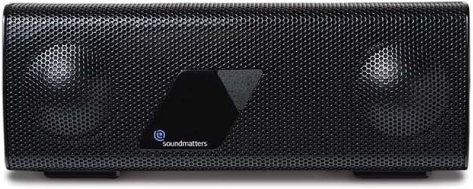 Soundmatters foxLv2 Purist Pocket-sized Portable Audiophile Speaker System, Black, Non-Bluetooth