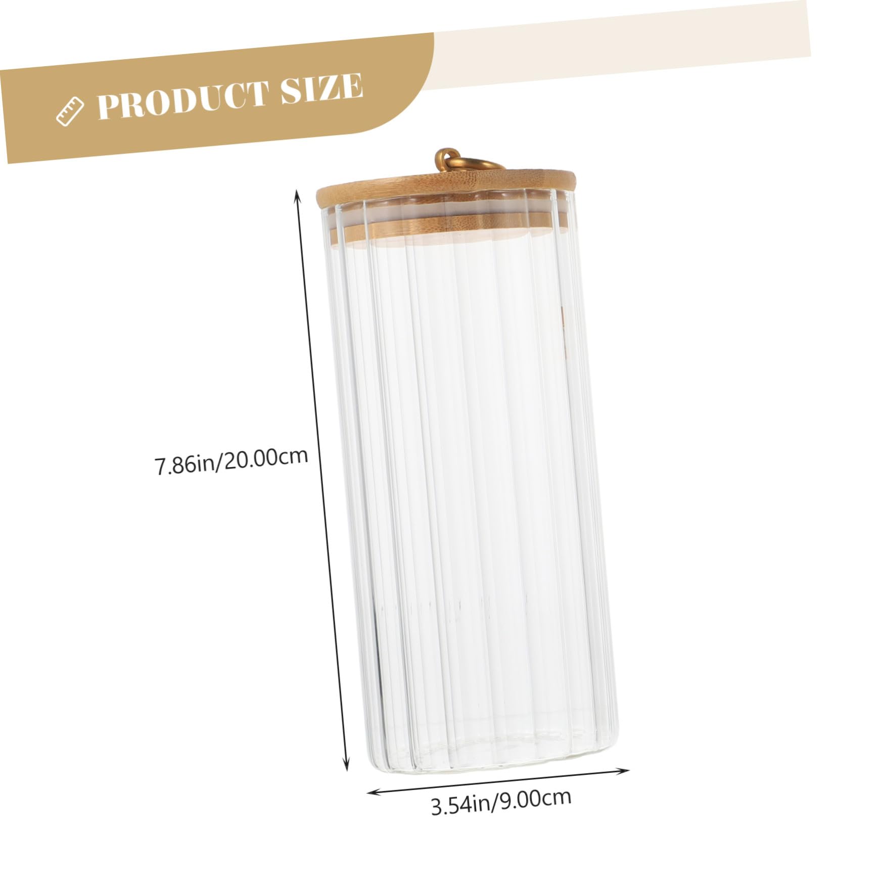 Vorratsgläser aus Glas mit Bambusdeckel in 3 Größen | 550 Ml, 850ml und 1150ml, 3 Stück, für Küche und Aufbewahrung von Tee oder Getreide