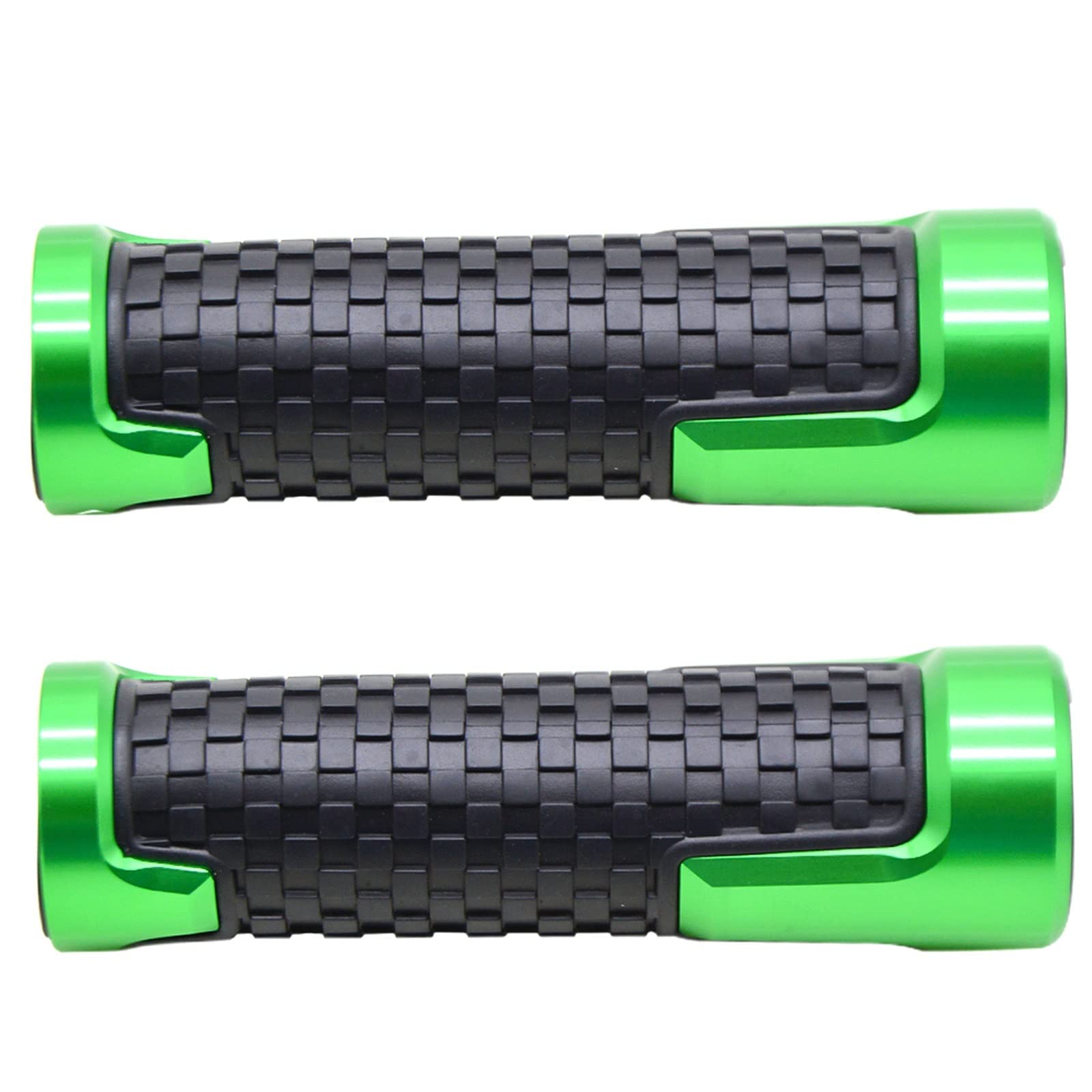 Poignées moto vertes 22mm pour sublimer votre Kawasaki en balade