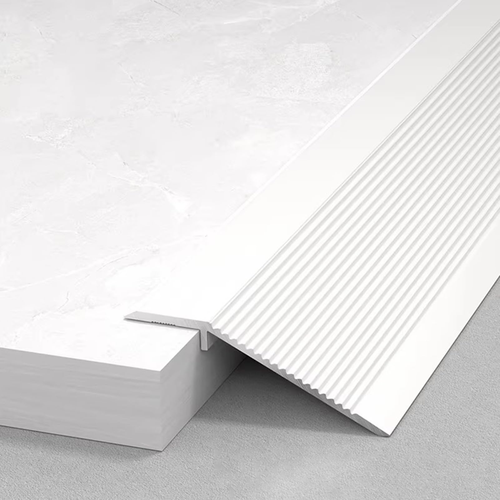 Perfil de transición Perfil De Transición De Aluminio para Suelos, Cubrir Desniveles De Entre 1 y 4 Cm En Rampas De Acceso. Longitud 90 120 150 160cm(165cm/65in)