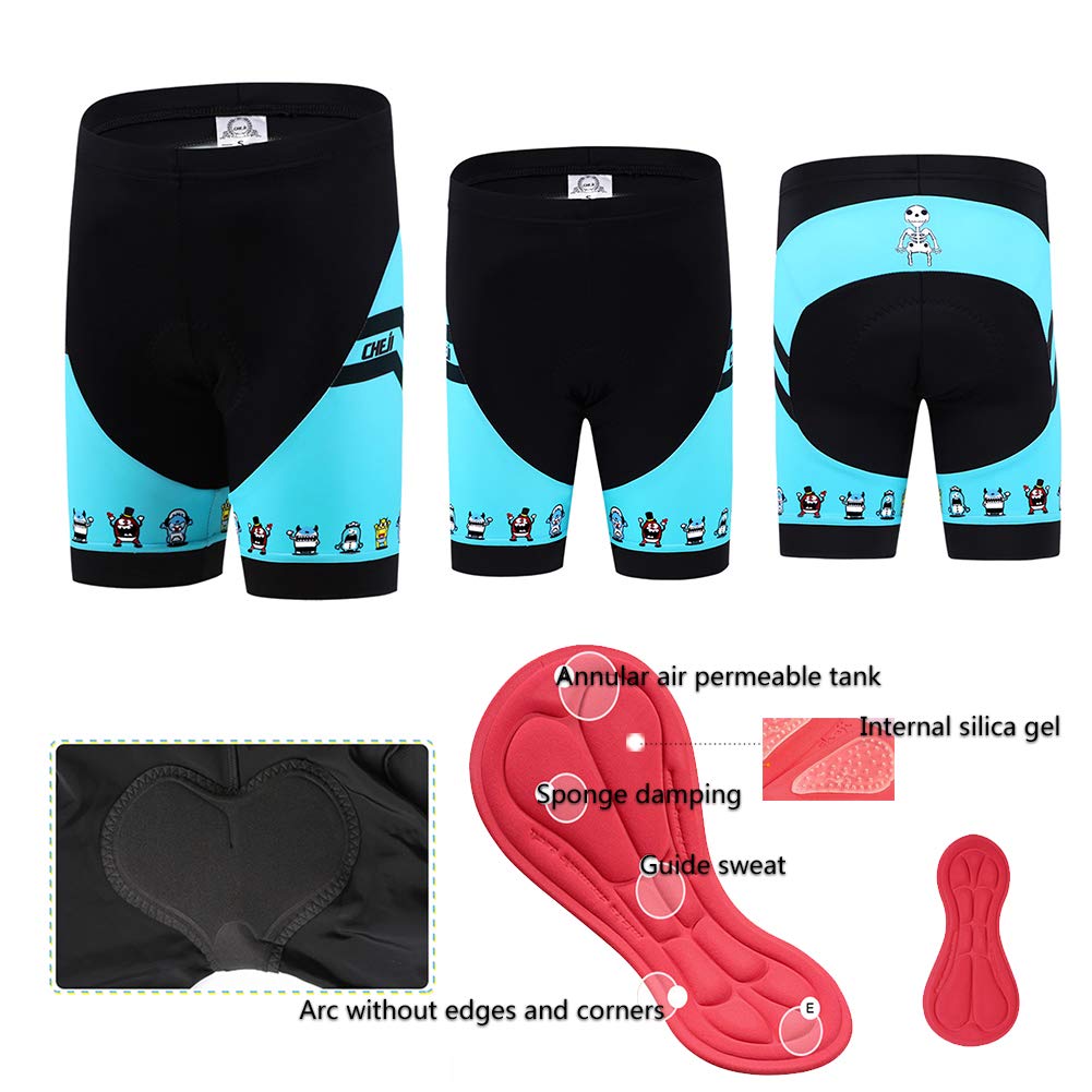 Set da Ciclismo per Bambino, con Maglietta a Manica Corta e Pantaloncini con Seduta Imbottita, Bambini