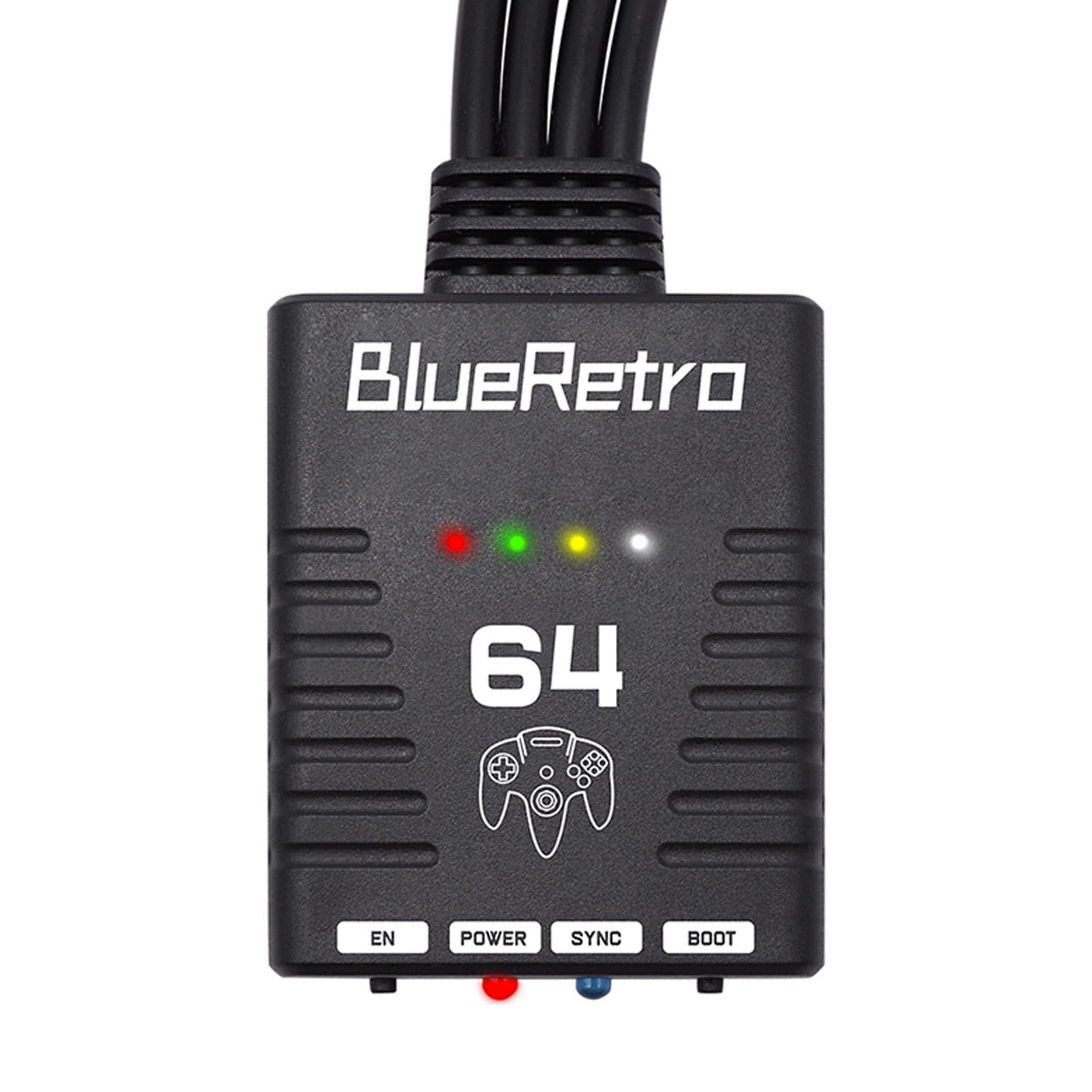 Gamecontroller Adapter für N64 Konsole, Kabelloser Bluetooth Griffkonverter, Unterstützt 4 Spieler, Controller Adapter für für für für Plug and Play