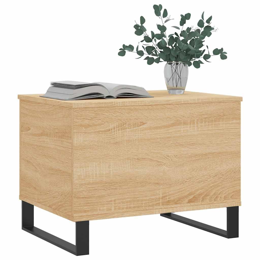 Générique Stolik kawowy Ingenierie Wood 60x44,5x45 cm | Podnoszona góra, dyskretne przechowywanie, metalowe nóżki, wszechstronny salon