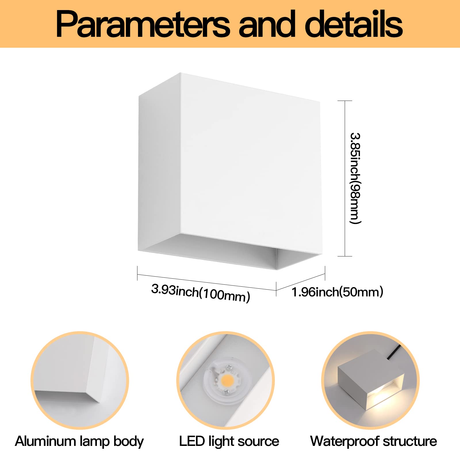 Applique Da Parete LED FUPE 12W - 2 Pezzi, Luce Bianca Neutra, 1200LM, Per Interni Moderni - Foto 14