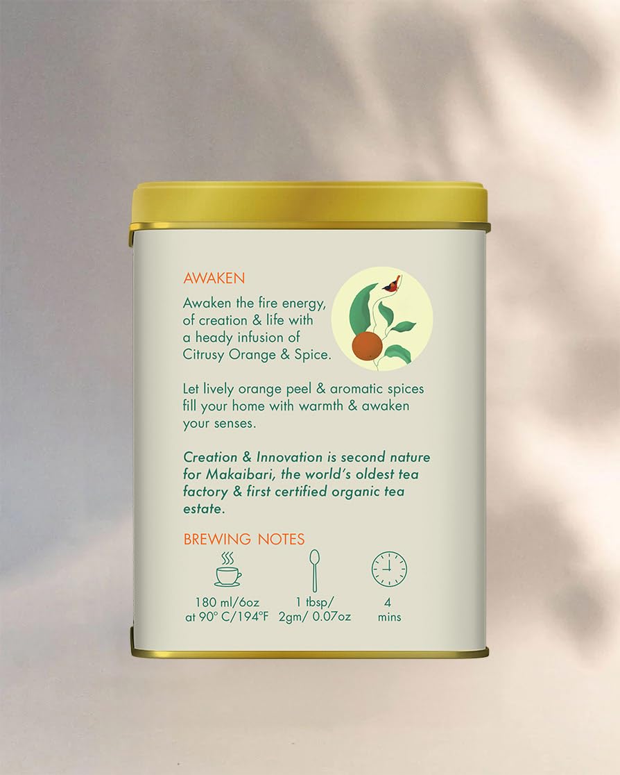 Makaibari Festive Pack Trio Assortment: Awaken + Evoke + Revere|New Years Gift Box|Christmas Gift Hamper|Usda Certified Darjeeling Tea|Anti-Oxidants,Immunity Booster|Tin Caddy|100 Gram X 3,Green Tea - Image 6 thumbnail