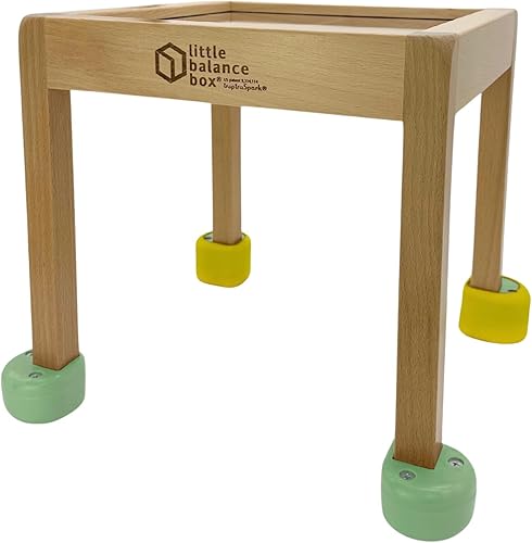 Little Balance Box, el mejor juguete de empuje para caminar, 2 en 1, sin ruedas, pies de resorte, caminante de madera, mesa de actividades para