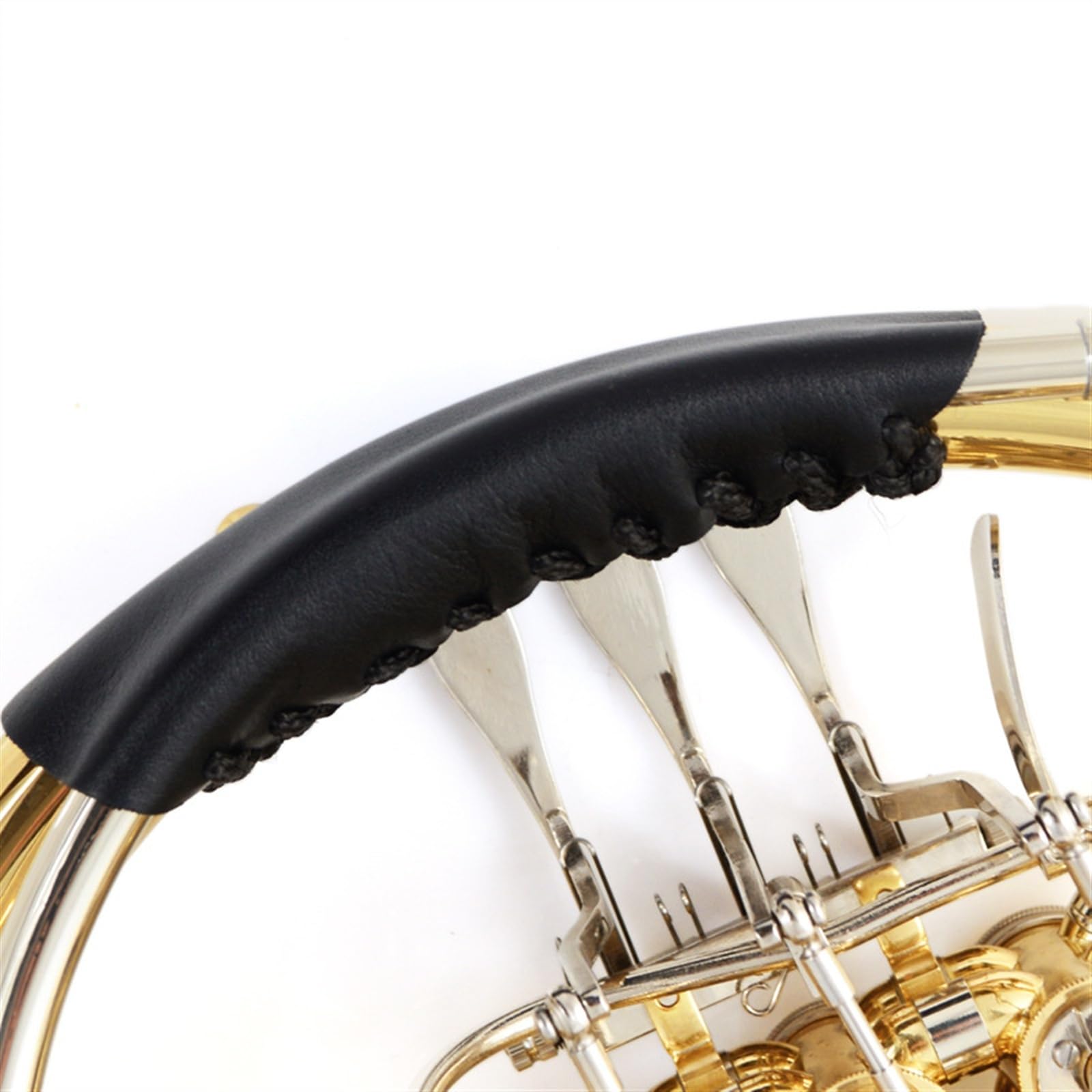 4-key Double Row F/B Flat French Horn Brass Lacquered Gold Tube Body White Copper Pitch Tube French Horn French Horn Instrument - Image 3