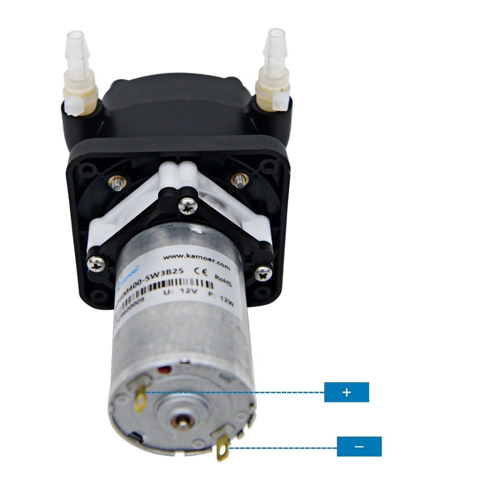 Bomba peristáltica de 200 a 400 ml/min, motor de 12 V y 24 V CC, bomba dosificadora de alto caudal, bomba autocebante rentable.(Brushless(24V),KPHM200-B16)