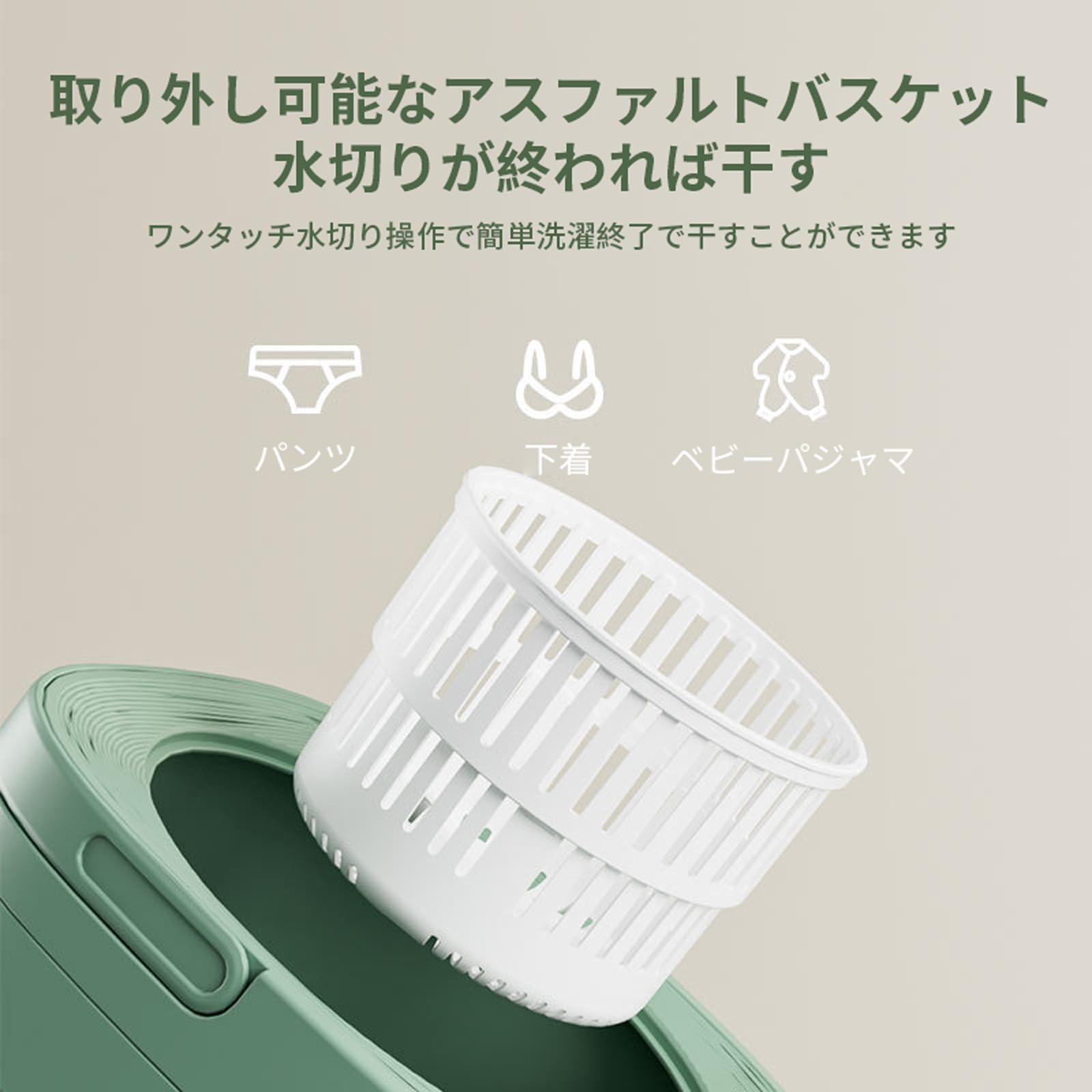 Amazon.co.jp: 折りたたみ式洗濯機 6.5L小型洗濯機 コンパクトなバケツ