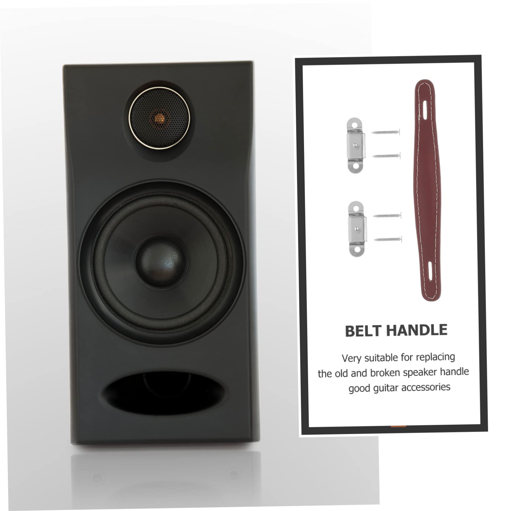 MOLUCKFU 2sets Guitar Amplifier Handle Strap Genuine Speaker Handle for Outdoor Use Easy to Install Design for Various Speakers and Musical Instrument Boxes