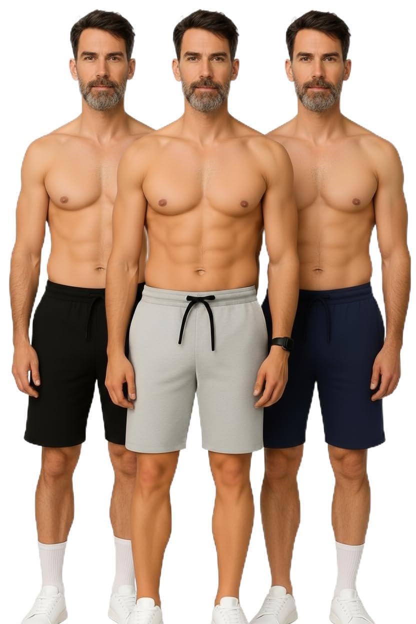Men's Cotton Casual Night Zip Pocket Bermuda Shorts Man Men Combo Pack of 3 R001 VA15 Parent-picture-44