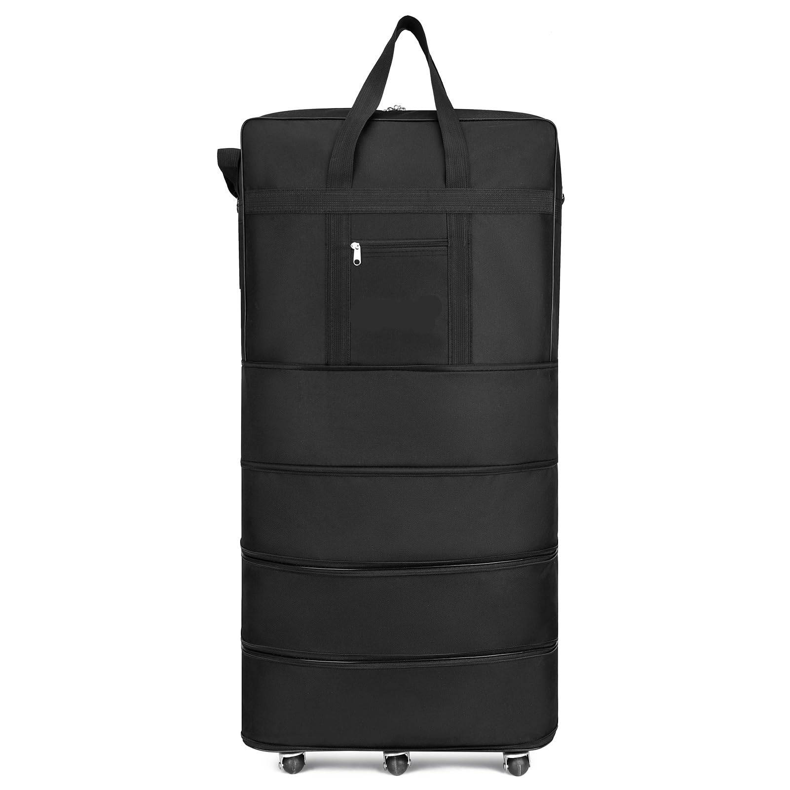 Borsa da trasporto aereo for valigia viaggio portatile impermeabile 45-22 pollici Borse Oxford pieghevoli espandibili unisex con ruote per Viaggio Ruote(39inch)