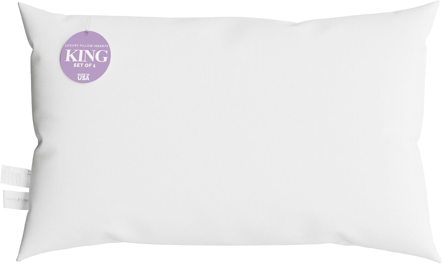 Almohada King 20x36 Pulgadas Relleno Poliéster Hipoaalergénica Lavable
