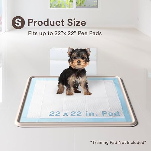 Miniatura 25 de Soporte para bandeja de orina para perros, se adapta a hasta 25 x 25 pulgadas. Almohadillas cuadradas de entrenamiento para orinal antiderrames