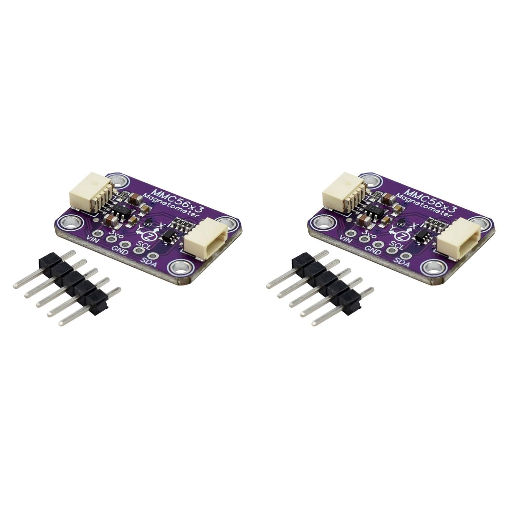 Ctrlzs 2X Mmc56x3 Triaxial Magnetometer Mmc5603 For Stemma Qt/For Qwiic Interface