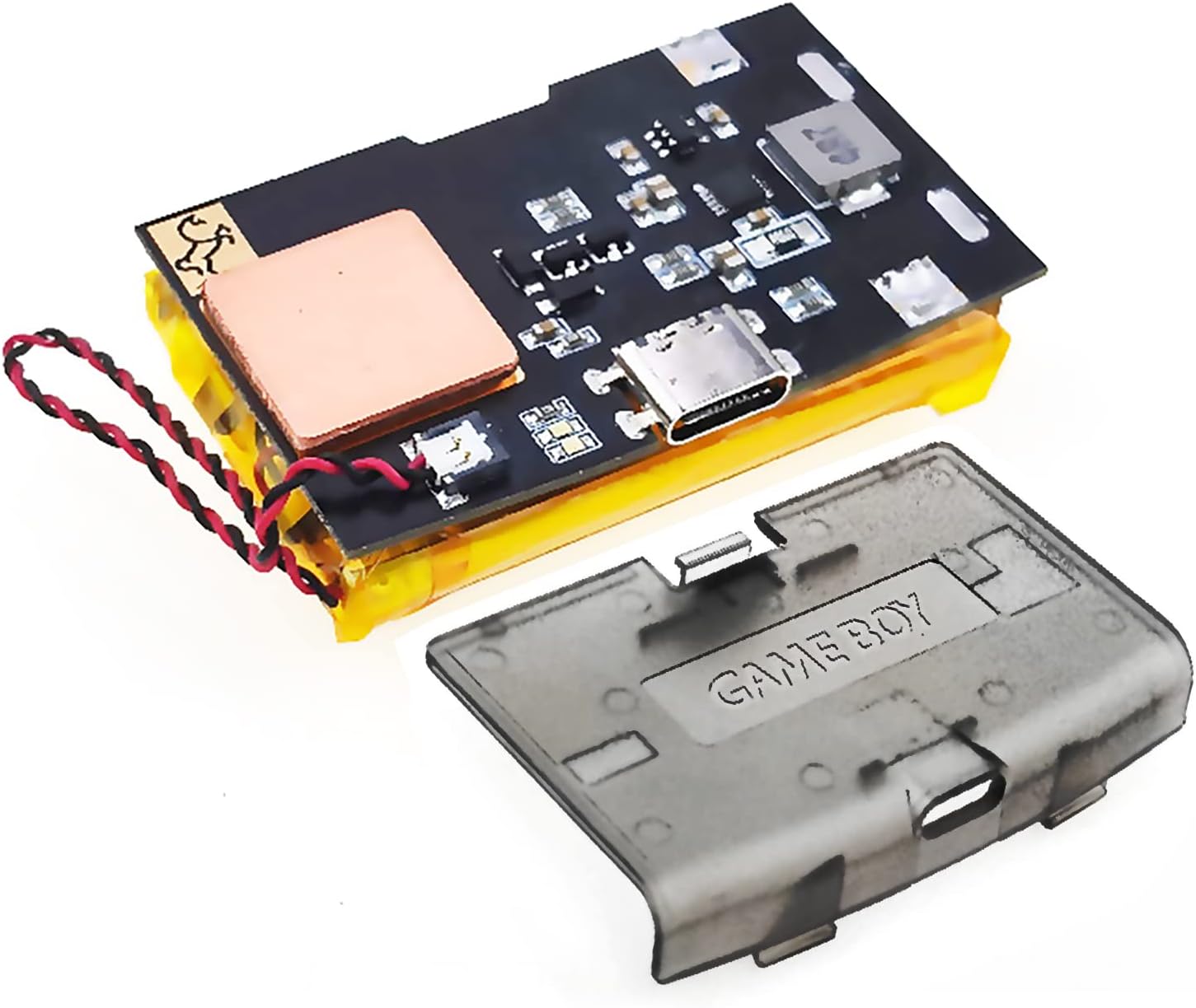Custom DIY GBA USBC Rechargeable Battery Pack Modded Kit