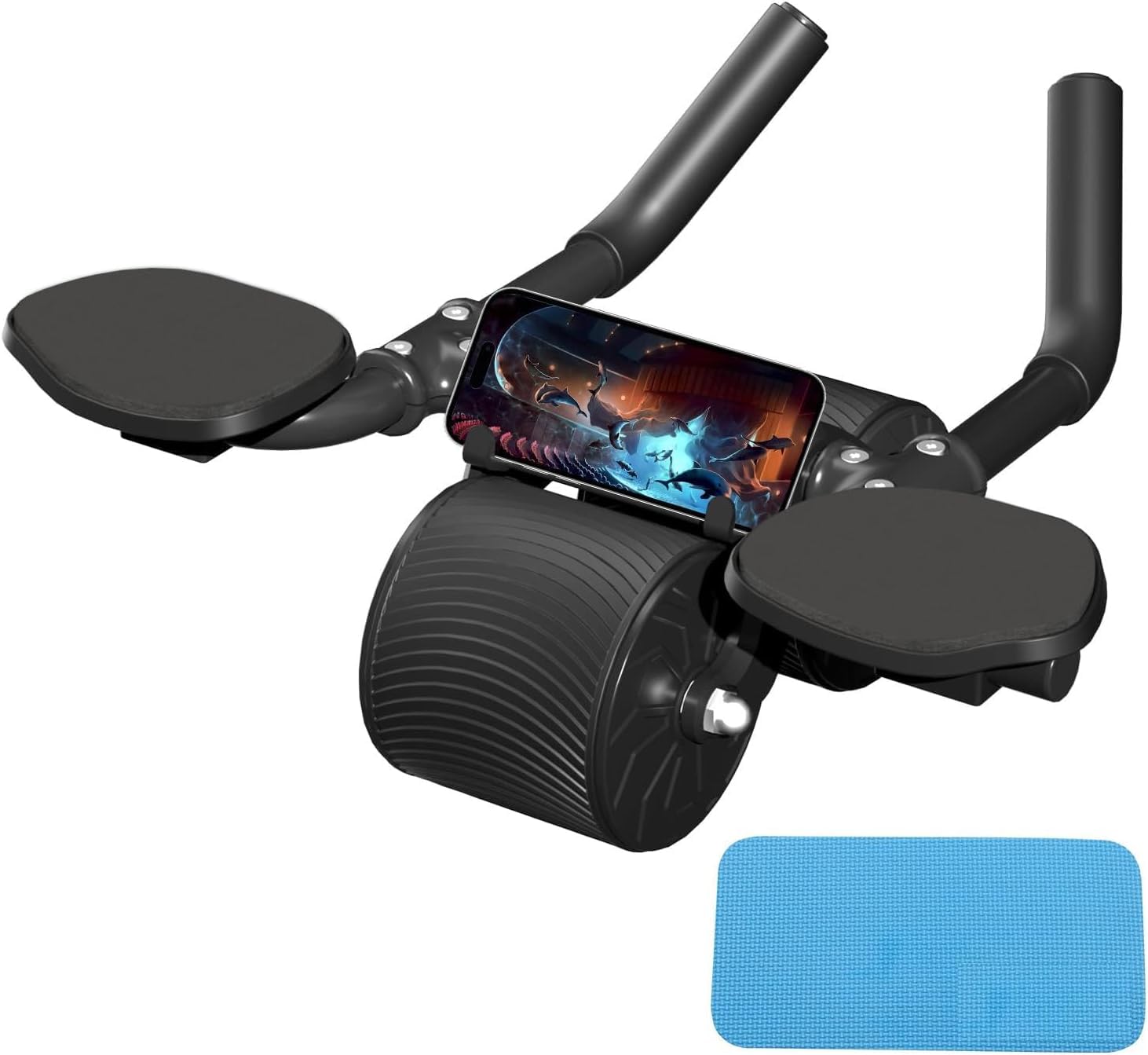 Abs Roller Wheel, 2 In 1 for Abs Workout, Yagviz Wheel for Abdominal Core Strength Training, Fitness Abdominal Wheel, Dynamic Core Trainer Plank Wheel Exercise Wheels Home Gym Fitness