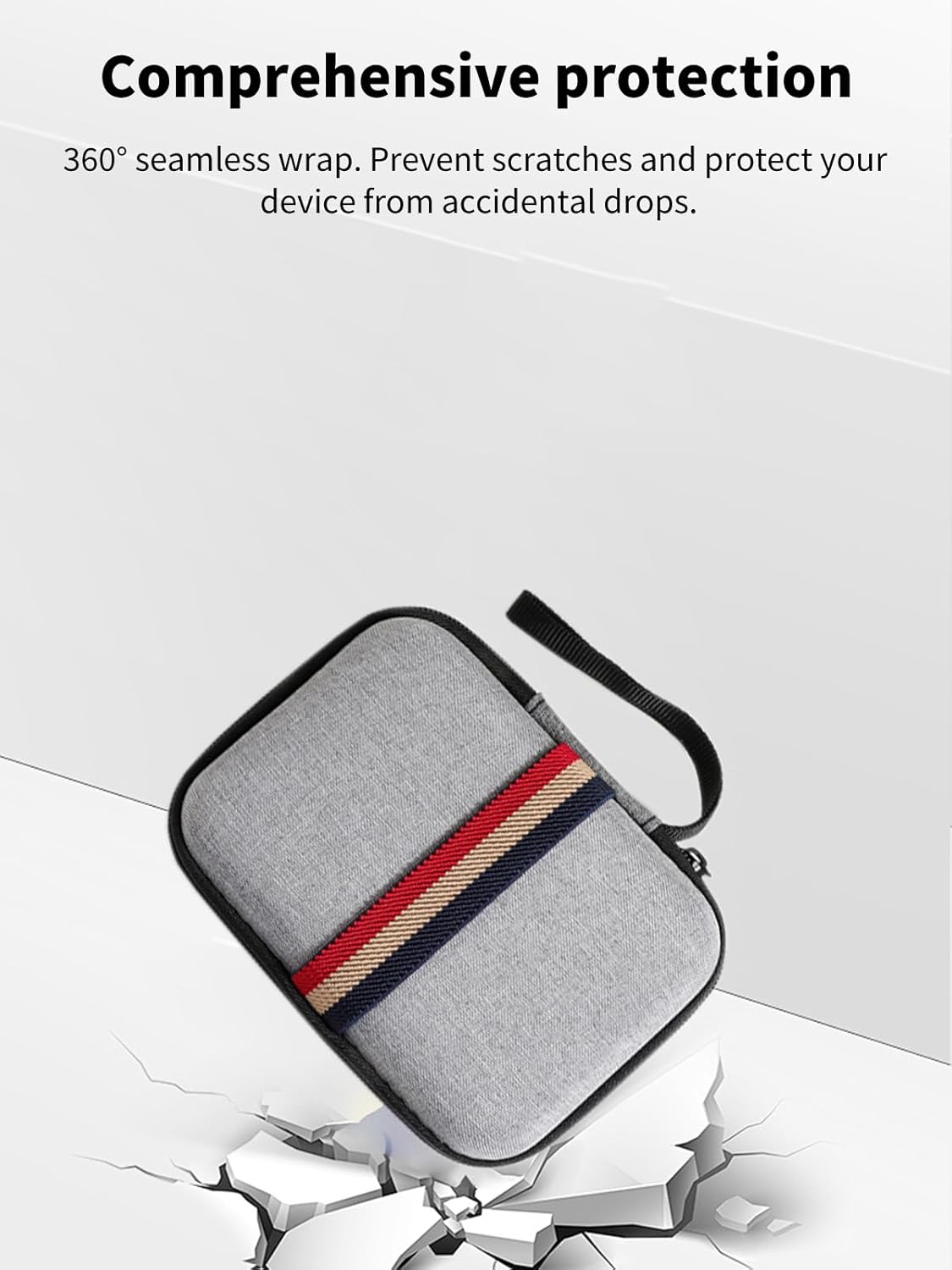 Case for G350 Retro Game Console,NOUKAJU Storage Box,Portable Travel Carrying Protective Storage Case,Protective Case for G350 Retro Handheld Game Console(Grey) - Image 7