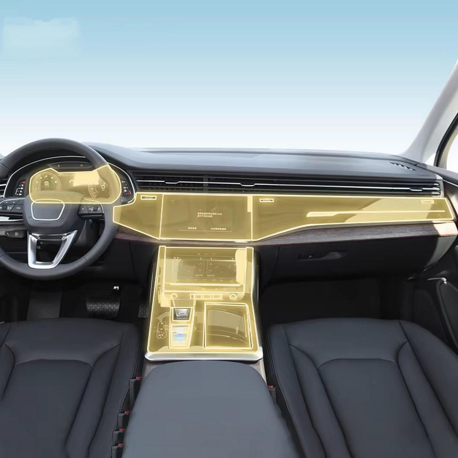 Car Interior Protection Film TPU Paint Protective Film For Audi Q7 ...