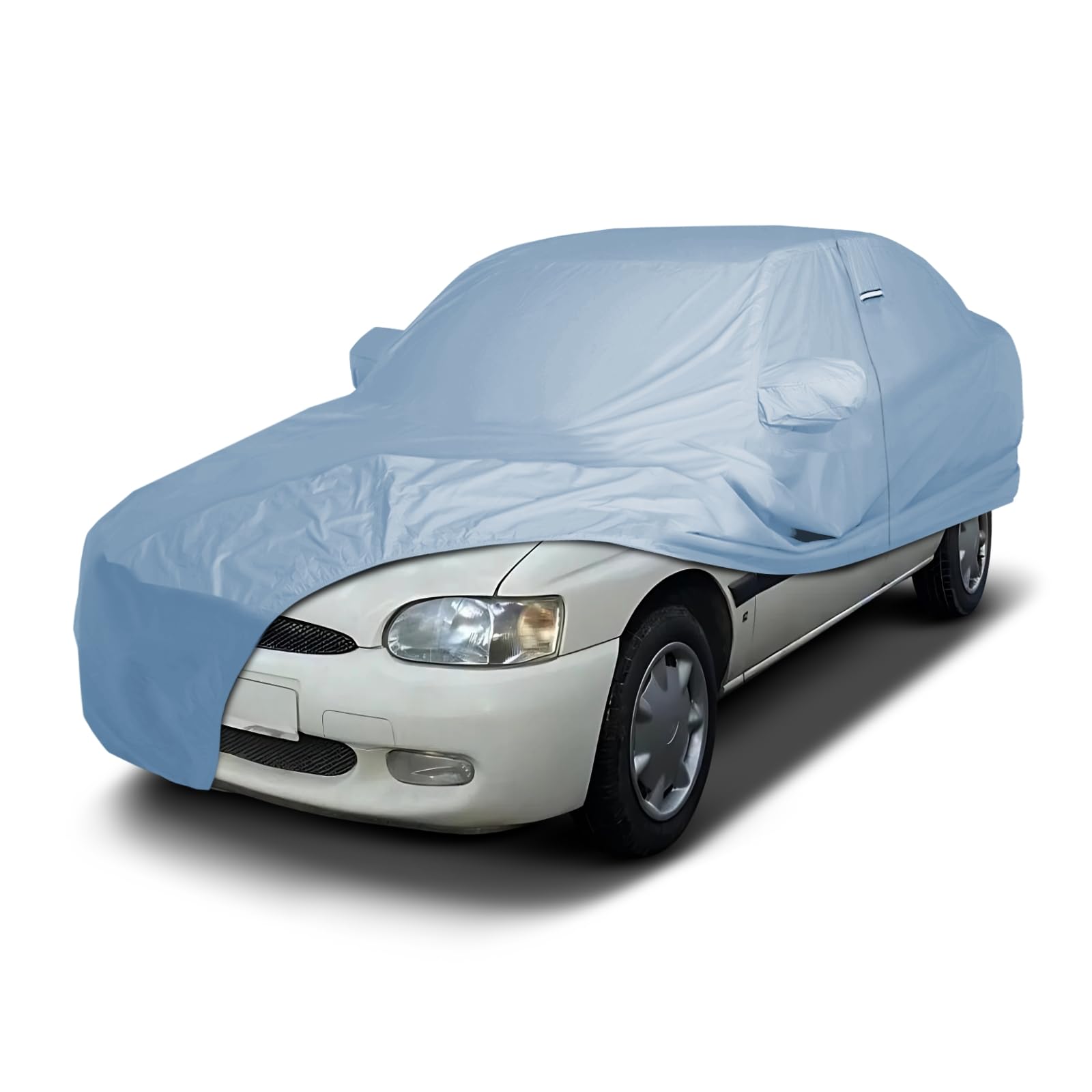 iCarCover Car Cover All Weather for 1991-1996 Ford Escort 2-Door, 4-Door