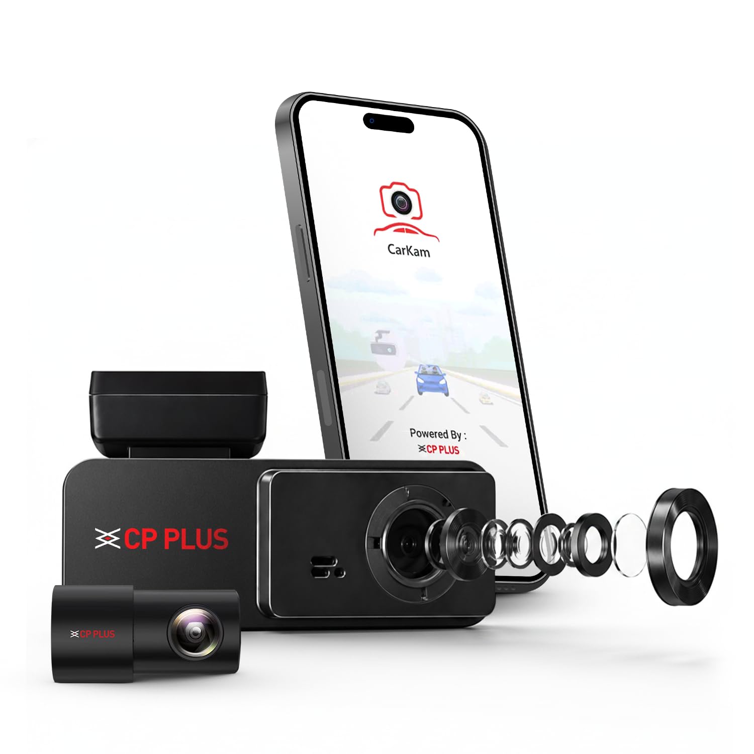 CP PLUS Dash Cam for Car CP-F28B | Dual Dashcam for Car with Rear Camera | Full HD 2MP Front & Rear | GPS | G-Sensor | 24/7 Parking Monitoring | WiFi Dashcam | Supports 1TB SD Card-image-26