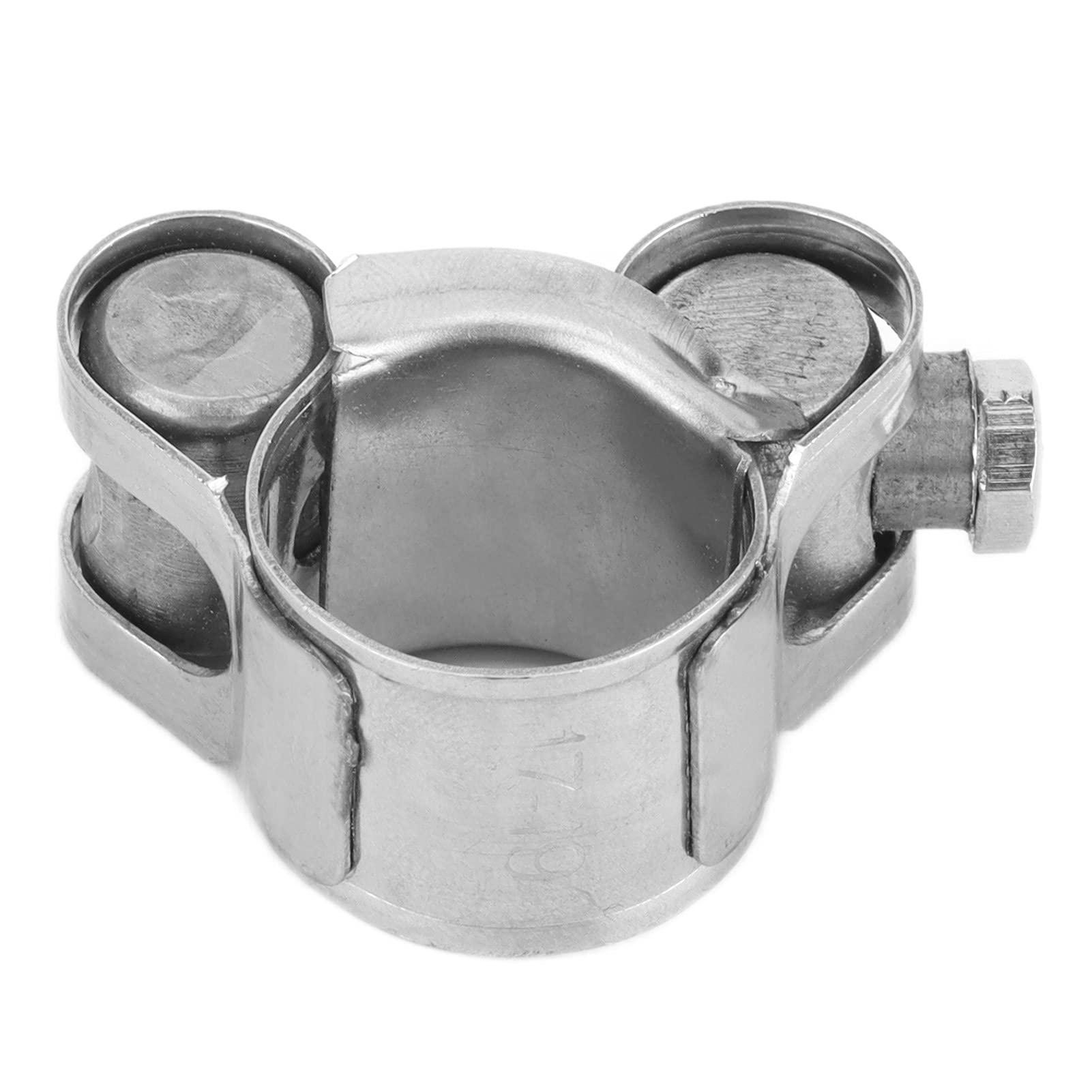 20 pièces 201 vis de serrage de tuyau en acier inoxydable, mini clip de tube de tuyau pour l'arrangement quotidien des pipelines (23-25mm)