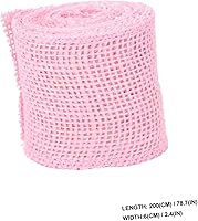 Vista 8 de TEHAUX Rollo de arpillera de yute de 2.4 in de ancho, decoraciones de 6.6 ft de longitud, estilo ancestral de Navidad