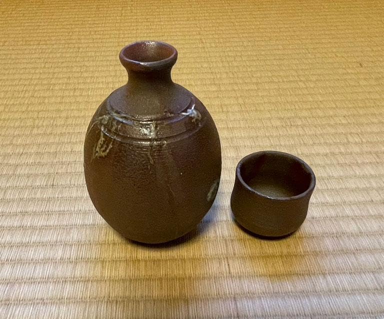 Shodoshima Sanho Ware Tokuri Oikuchi Sanpo Ware by Masato Ozasa, Bizen Ware