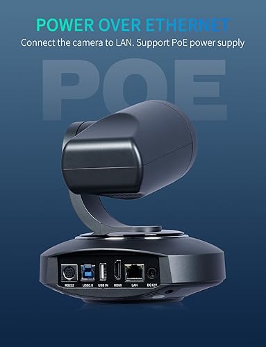 Miniatura 5 de FEELWORLD Cámara 4K PTZ AI Auto-Tracking, zoom óptico 10X USB3.0 LAN HDMI Cámara de transmisión en vivo para Iglesia Videoconferencia Trabajos de