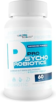 Pro Psycho Probiotics - Our Best Mood Supplement & Gut Brain Axis Supplement - Happy Brain Probiotics with Vitamin D - Happy Mood Pills for Women Men Psychobiotics Probiotic Mental Health Supplements