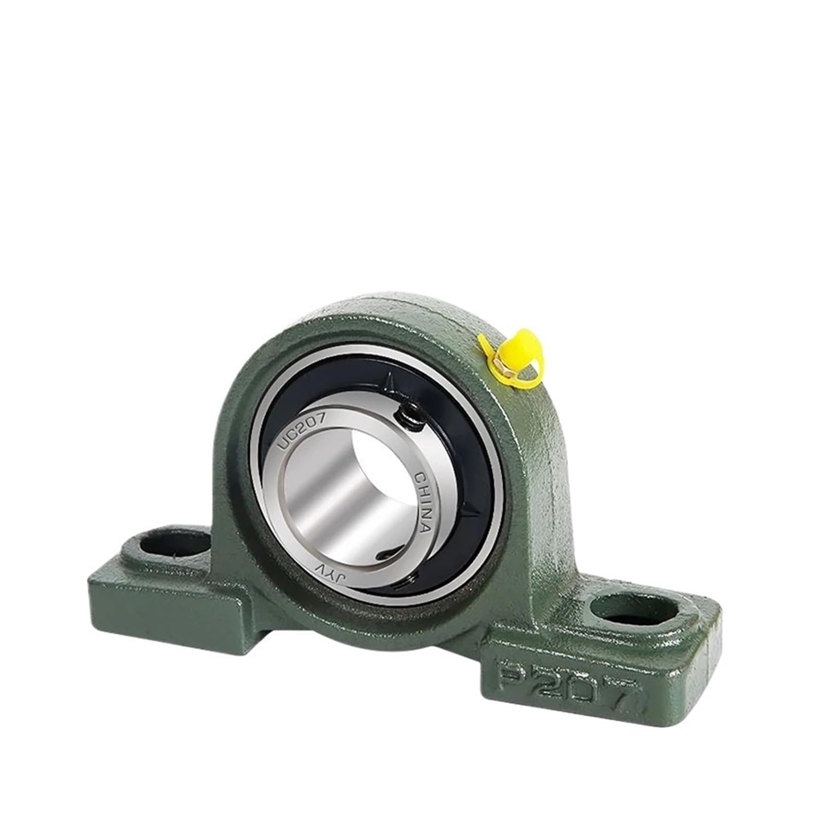 2 pièces UCP201 ​​UCP202 UCP203 UCP204 UCP205 UCP206 UCP207 Trous de roulement de coussinet de broche 12/15/17/20/25/30 mm Boulon Base solide 2 roulements UCP204 P205 P206 P207 P208 P209 Diamètre inté